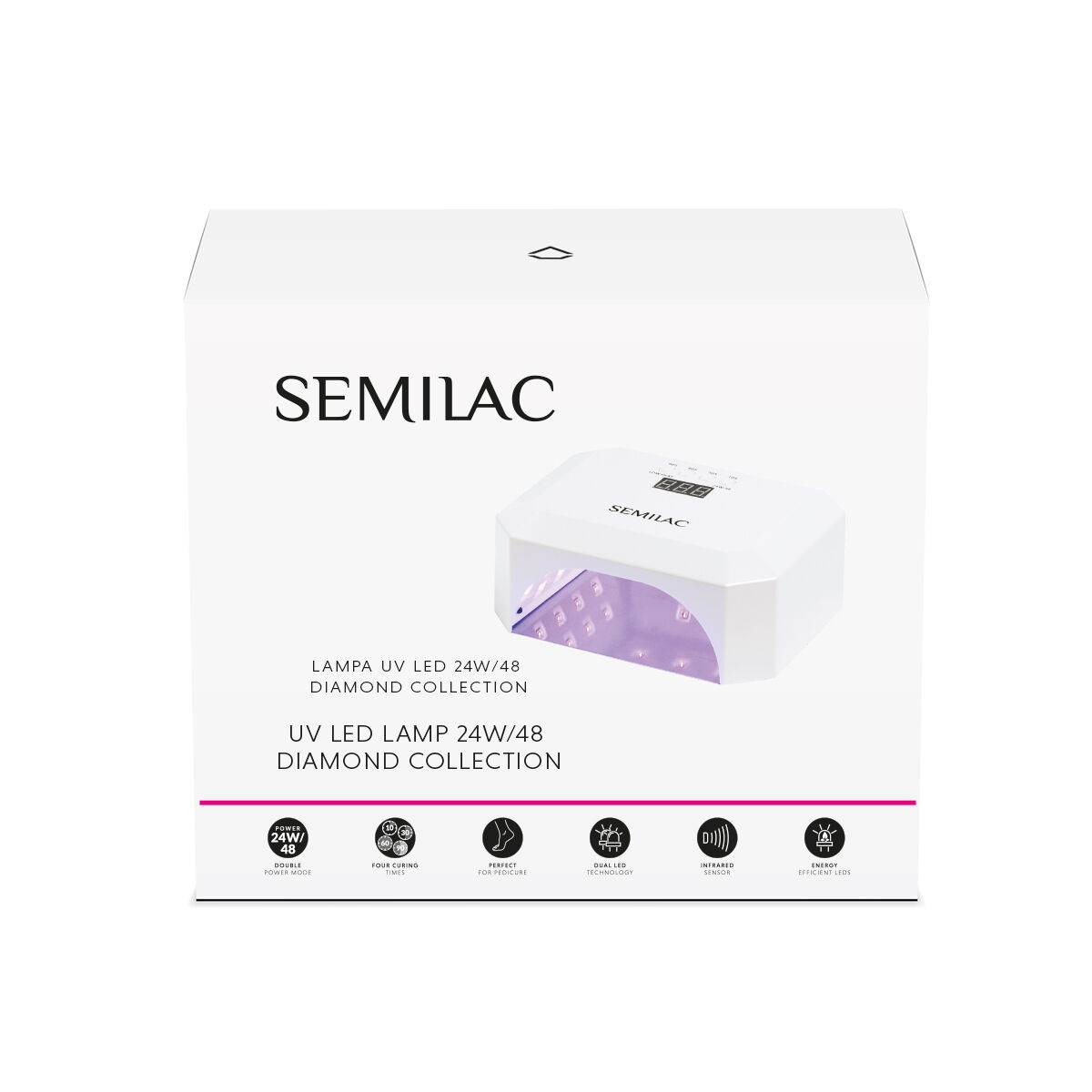 Semilac Lampe UV LED Diamond Collection 24W/48 ○ Semilac