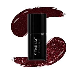 393 Semilac Vernis semi-permanent Sparkling Black Cherry 7 ml